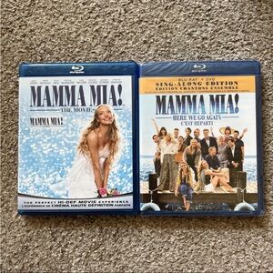 Mamma Mia! Blu-ray Movie Set / 2 Musical Movies!